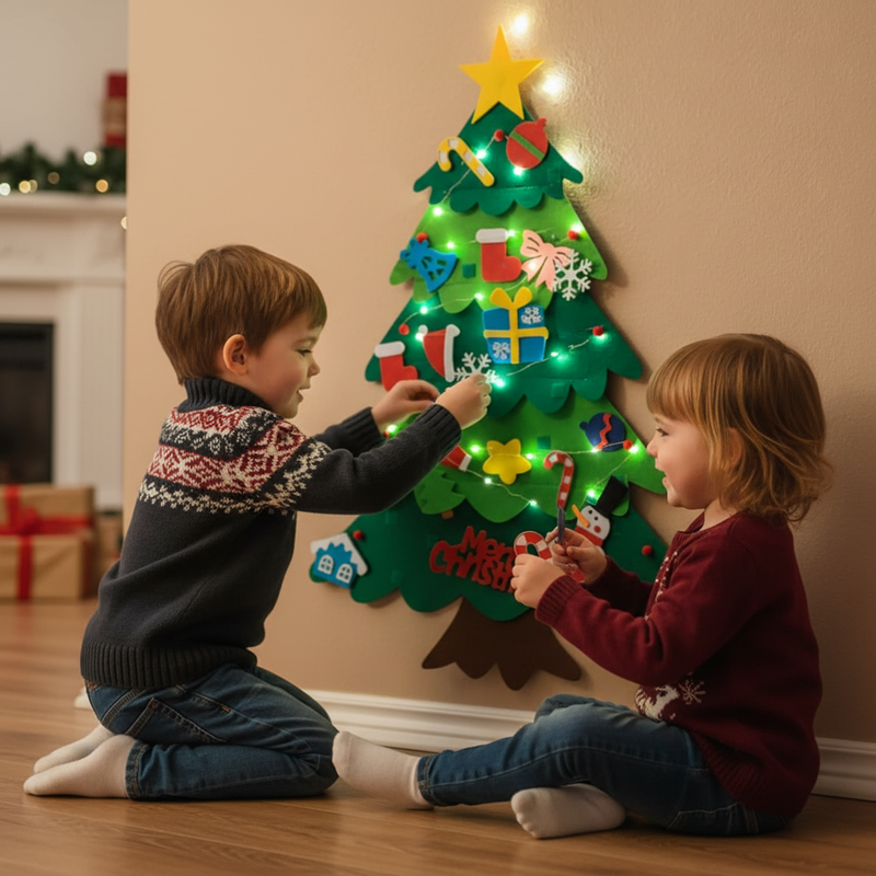 Arbre de Noël bricolage pour les enfants